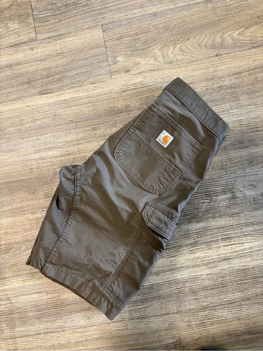Carhartt Relaxed Fit Cargo Shorts Brown Utility Workwear Size 31